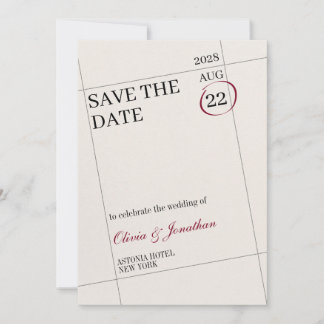 Marked Calendar Save The Date Customize Image Invitation