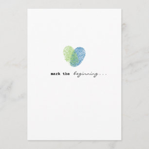 Marked Love Wedding Invitation