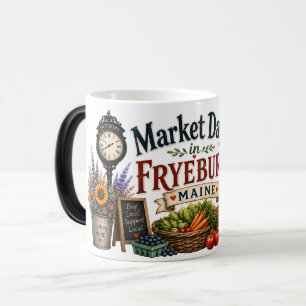 Market Day in Fryeburg Maine Colour Magic Mug