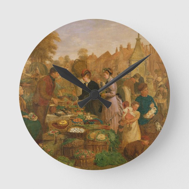 Market Day Round Clock (Front)