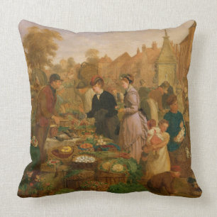 Market Day Throw Pillow