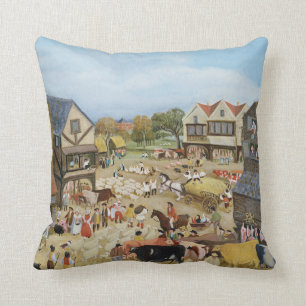 Market Day Throw Pillow