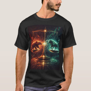 Market Equilibrium, Day Trading, Abstract Geometry T-Shirt