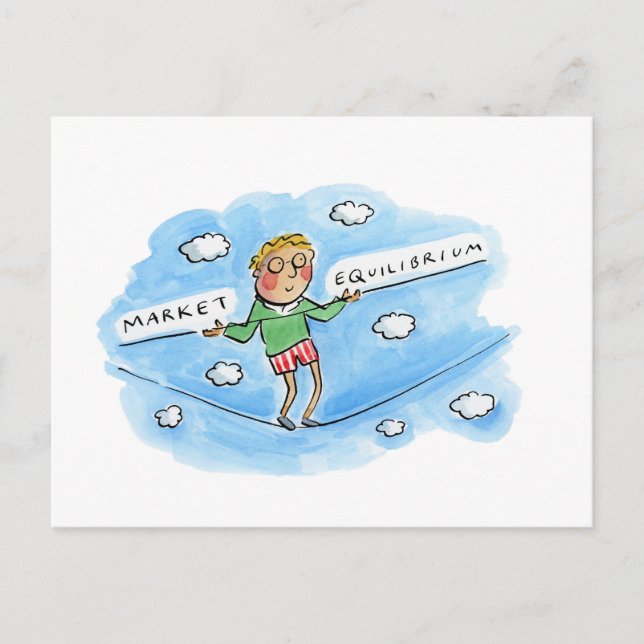 Market Equilibrium Postcard (Front)