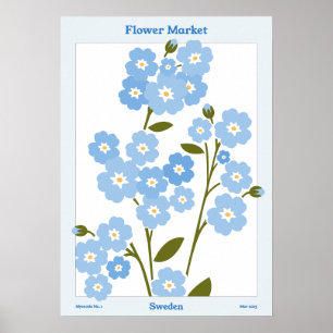 Market Garden Myosotis Poster