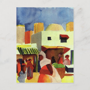 Market in Algier by August Macke Postcard