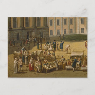 Market in the Alter Markt, Potsdam, 1772 Postcard