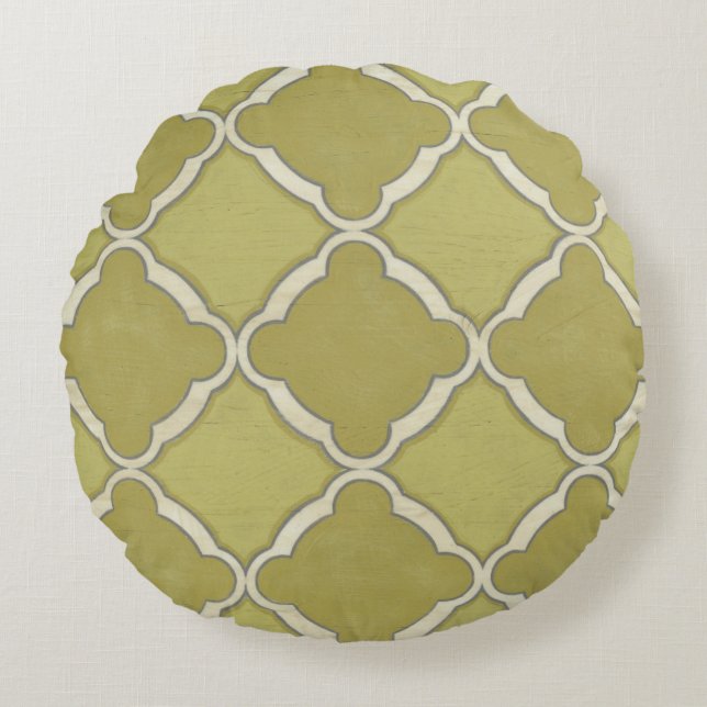 Market Motifs IX Round Pillow (Front)