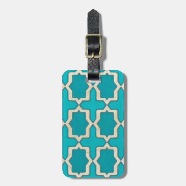 Market Motifs V Luggage Tag (Front Vertical)