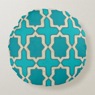 Market Motifs V Round Pillow