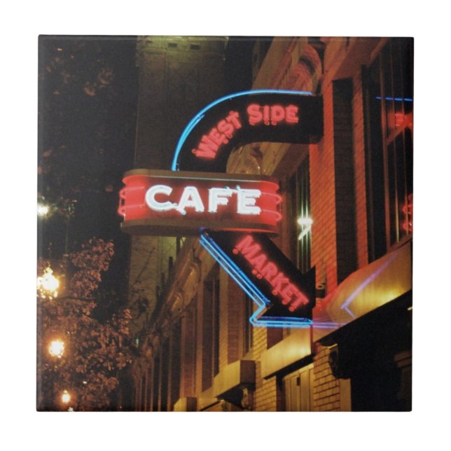 Market Neon Sign (Cleveland) Tile (Front)