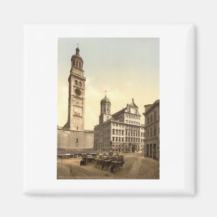 Market Place, Augsburg, Bavaria, Germany Magnet