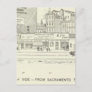 Market, Sacramento and California North Side Postcard