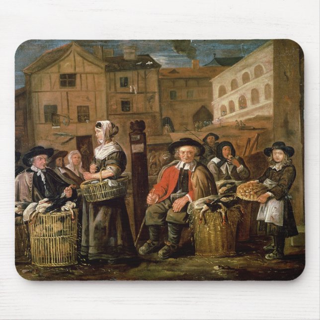 Market Scene Mouse Pad (Front)