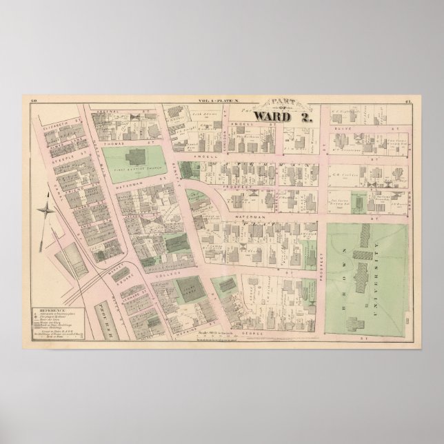 Market Square Brown University Court House Poster (Front)