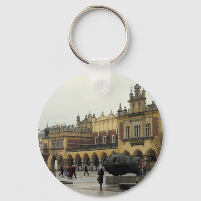 Market Square in Krakow Keychain (Front)