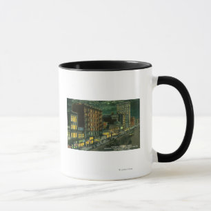 Market St at Night, Pantages, Empress Theatre Mug
