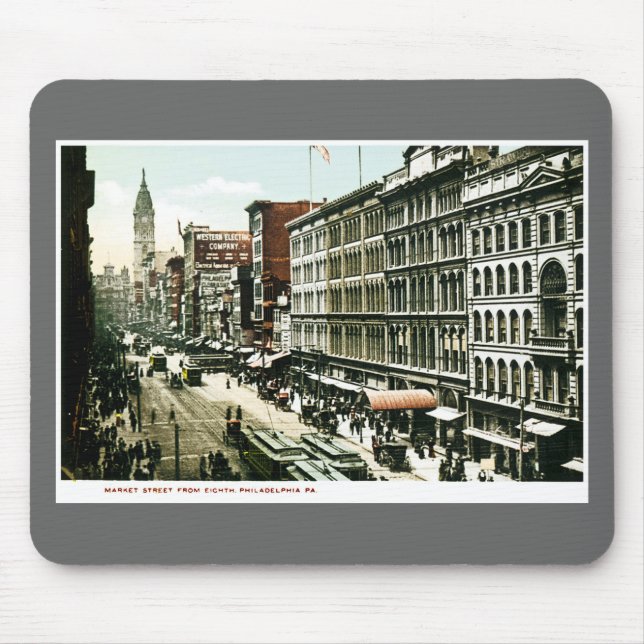Market Street, Philadelphia , PA Mouse Pad (Front)