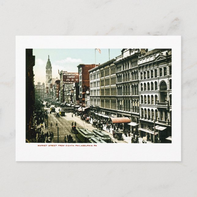 Market Street, Philadelphia , PA Postcard (Front)