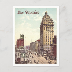 Market Street, San Francisco Vintage Travel Postcard