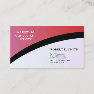 Marketing consultant Classic  white Business Card