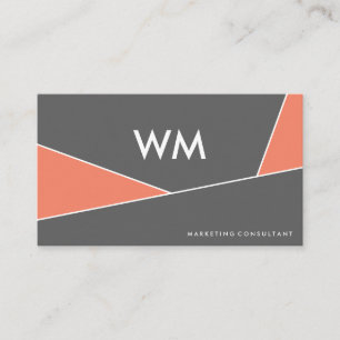 Marketing Consultant Modern Colour Blocks Business Card