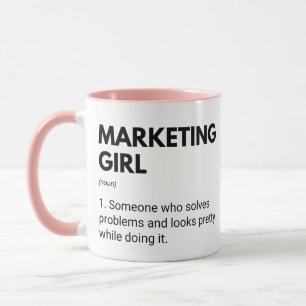 Marketing Cute Funny Girls Definition Mug