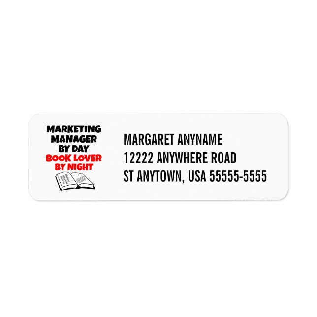 Marketing Manager Book Lover (Front)