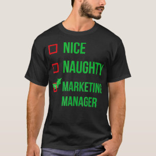 Marketing Manager Funny Pajama Christmas Gift T-Shirt