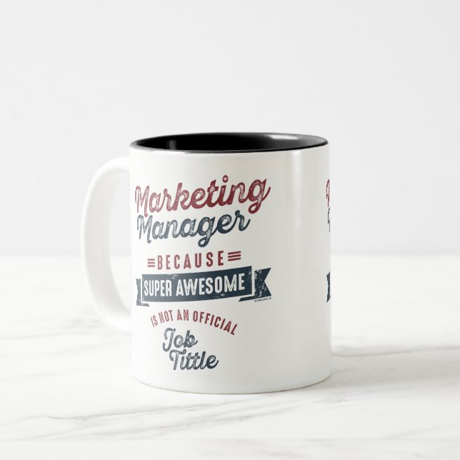 Marketing Manager Two-Tone Coffee Mug (Front Left)