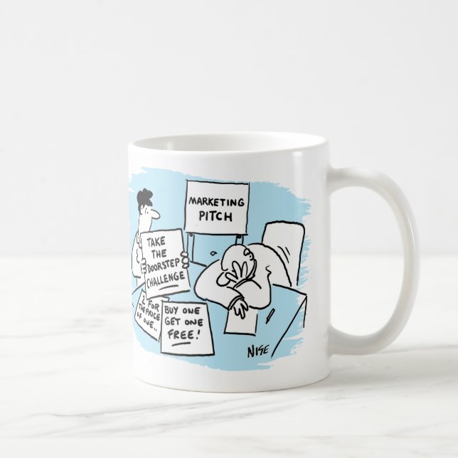 Marketing Manager with Sales Campaign Ideas Coffee Mug (Right)