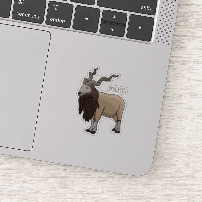 Markhor goat cartoon illustration  (Detail)