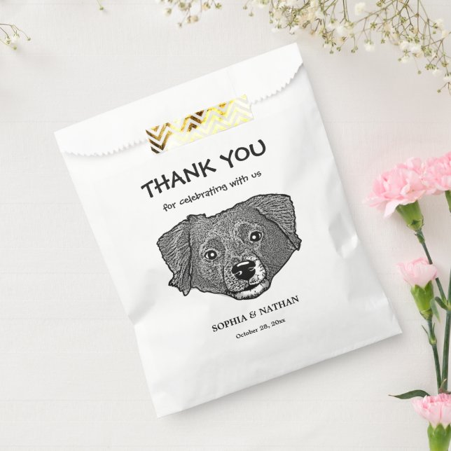 Markiesje Dog Personalized Thank You Favour Bag (Sealed)