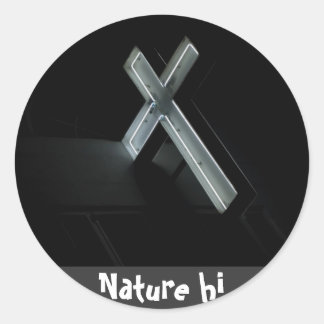 marks the spot classic round sticker