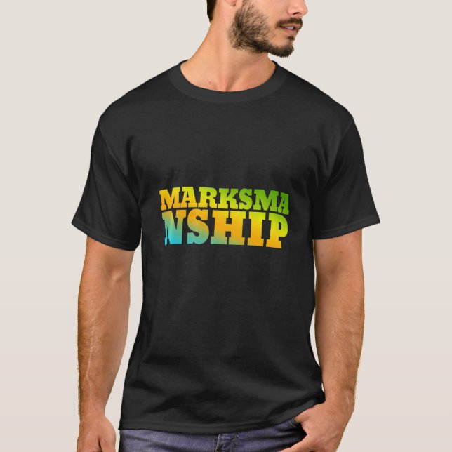Marksmanship Designed With Nature Colours T-Shirt (Front)