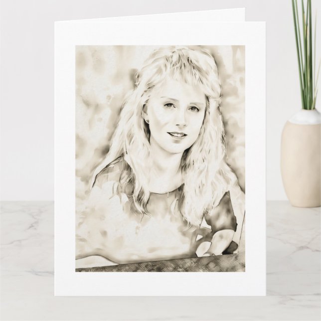 Marla Kay Mangan as Computer Ink Wash Card (Front)