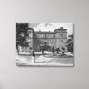 Marlborough House, from the garden, 1863 Canvas Print