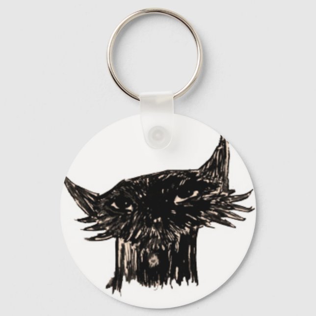 Marley Fish Cartoon Head Keychain (Front)