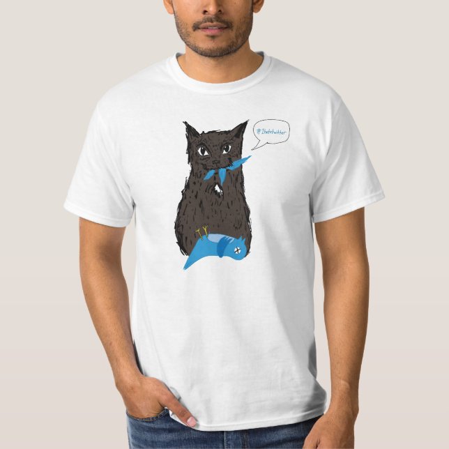 Marley Fish Hates Twitter T-Shirt (Front)