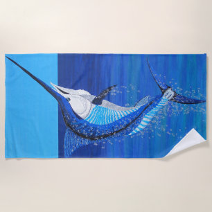 Marlin beach towel