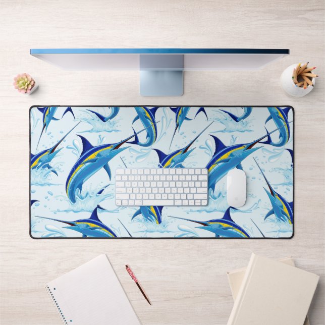 Marlin Bleu Jaillissant de l'Océan (Bureau 1)