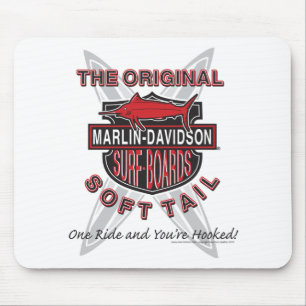 Marlin Davidsons Surf Boards Mouse Pad