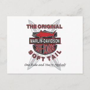 Marlin Davidsons Surf Boards Postcard
