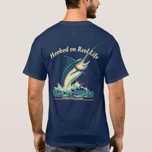 Marlin Fish-Hooked on Reel Life T-Shirt