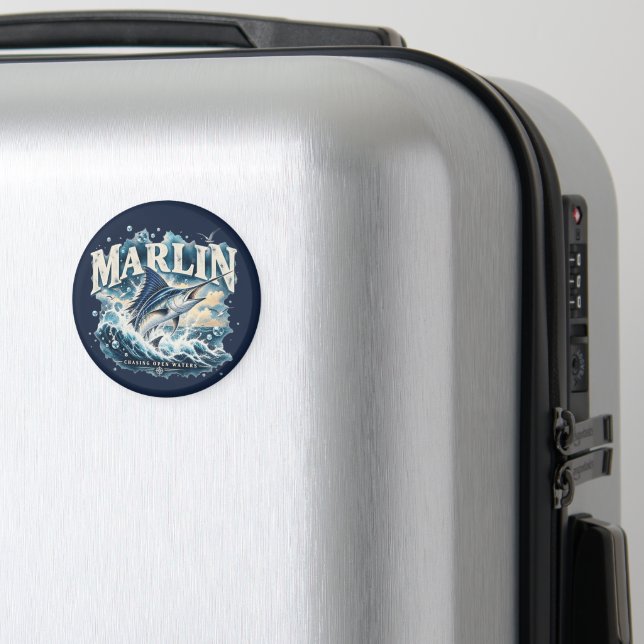 MARLIN Fishing Ocean Adventure Magnet (In Situ (Luggage))