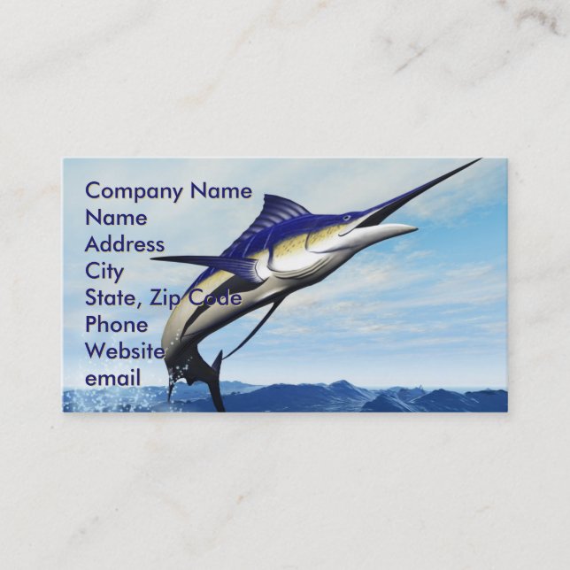Marlin Jump Business Card (Front)