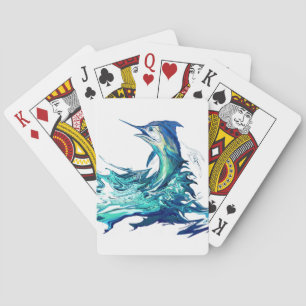 Marlin Sport Fishing Playing Cards