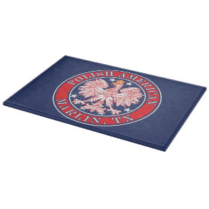 Marlin Texas Polish American Eagle Cutting Board
