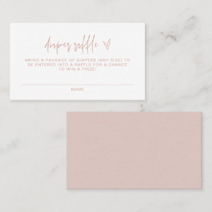 MARLO Bohemian Blush Baby Diaper Raffle Ticket