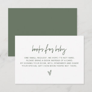 MARLO Bohemian Forest Green Books for Baby Card
